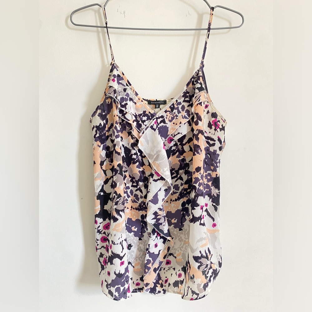 Dynamite Frilly Blouse w/ Frills Size Small
